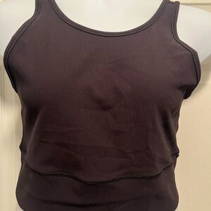 lululemon black  Ribbed Tank Top